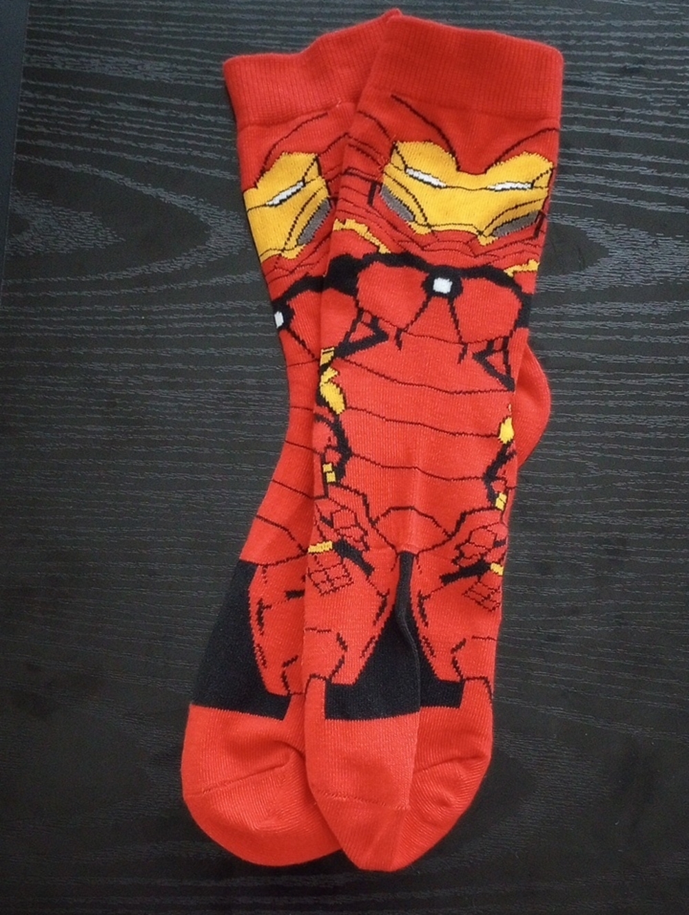 Red Ironman Superhero Crew Socks